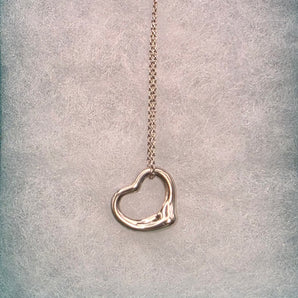 Tiffany & Co. Open Heart Necklace – Sterling Silver