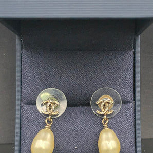 Chanel Pearl Drop Earrings