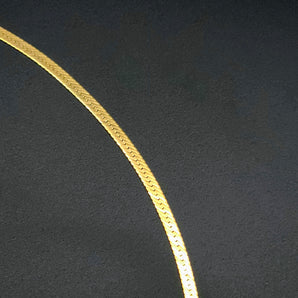 Danecraft 17” Gold Vermeil Herringbone Necklace
