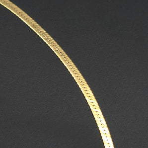 Danecraft 17” Gold Vermeil Herringbone Necklace